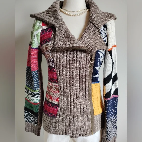 Desigual Moto Jacket Sweater - Picture 2 of 14